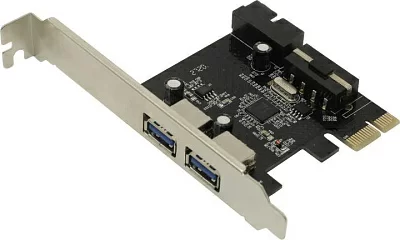 Контроллер Espada PCIeUSB2-2 (OEM) PCI-Ex1 USB3.0 2 port-ext USB20pin