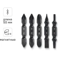 Набор бит для шуруповерта RAGE By VIRA магнитные двухсторонние 5 шт S2 PH1 x PH2 PZ1 x PZ2 PH3 x PZ3 Sl3 x Sl4 Sl5 x Sl6 50 мм 554175