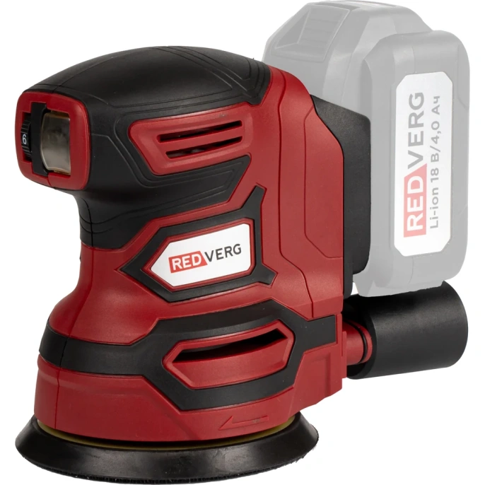 Машина плоско-шлифовальная эксцентриковая аккумуляторная REDVERG RD-OS18/U2 (без акк, без з/у) 00006686416