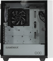 Корпус ATX Без БП GameMax Brufen C3 WP Tempered Glass, Mesh сетка+ARGB Strip 1хUSB 2.0, 1xUSB-A 3.2 5Гбит/с, HD Audio+Mic, VGA MAX 340mm, CPU MAX 170mm, 1x120mm ARGB GMX-12-Rainbow -C9 fan, 1xPatent Cooling&Over Clocking COC Fan White/Pink