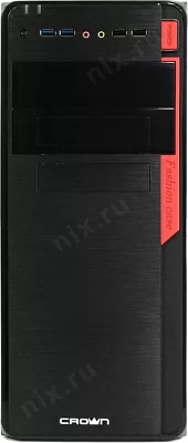 Корпус Miditower CROWN Micro CMC-C503 CM-PS500office Black ATX 500W (24+2x4пин)