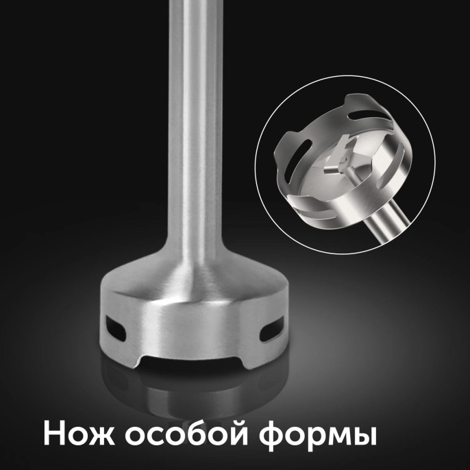 Блендер RED SOLUTION HB2901,  погружной,  серебристый/черный