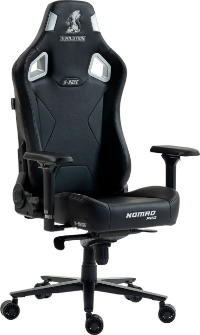 Кресло геймерcкое EVOLUTION NOMAD PRO X-BASE Black-Silver