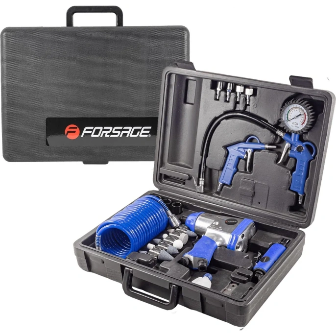 Набор пневматических инструментов Forsage с аксессуарами F-RP7811-15(50350) F-RP7811-15 /RP7313, ST-5540/(50350)