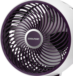 Вентилятор настольный Coolfort CF-2019 40Вт скоростей:3 ПДУ белый/фиолетовый
