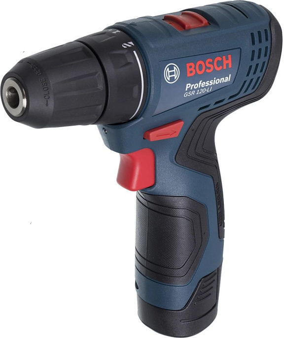 Дрель-шуруповерт Bosch GSR 120-LI, 2Ач,  с двумя аккумуляторами [06019g8000]