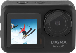Экшн-камера Digma DiCam 980 (пульт ДУ),  4K,  WiFi,  черный [dc980]