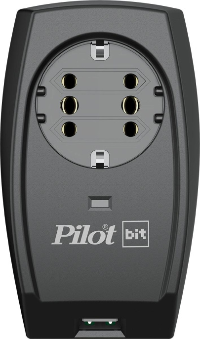 Сетевой фильтр Pilot Bit USB 1 розетка черный коробка (192)