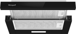 Встраиваемая вытяжка WEISSGAUFF TEL 500 Glass, управление кулисные переключатели, черный [438277]