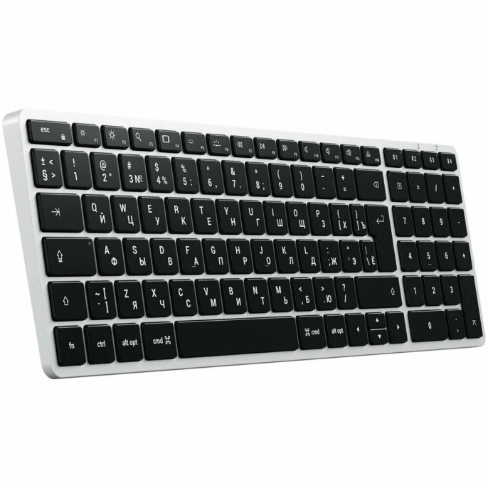 Клавиатура беспроводная Satechi Slim X2 Bluetooth Keyboard - русская раскладка. Цвет: серебристый