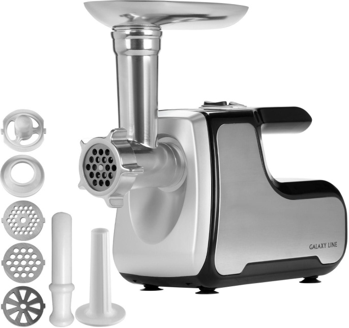 Мясорубка GALAXY LINE GL 2417,  черный / серебристый
