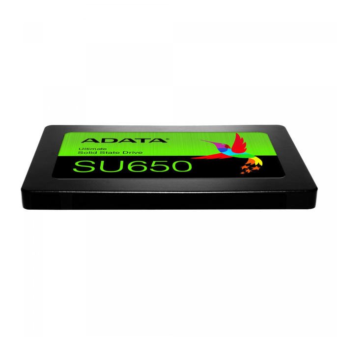Твердотельный накопитель/ ADATA SSD Ultimate SU650, 240GB, 2.5" 7mm, SATA3, 3D TLC, R/W 520/450MB/s, IOPs 40 000/75 000, TBW 140, DWPD 0.5 3 года (ASU650SS-240GT-R)