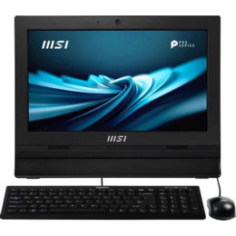 Моноблок MSI Pro AP162T ADL-077RU 15.6" Full HD Touch N100 (0.8) 8Gb SSD128Gb UHDG CR Windows 11 Pro 2xGbitEth WiFi BT 65W клавиатура мышь Cam черный 1920x1080