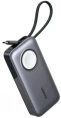 Внешний аккумулятор UGREEN PB527 55434B 10000mAh Power Bank 30W с магнитной зарядкой. Цвет: серый космос