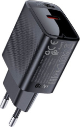 Сетевое зарядное AceFast A82 (черный) для телефонов/для планшетов, USB Type-C, 20 Вт, быстрая зарядка, без кабеля