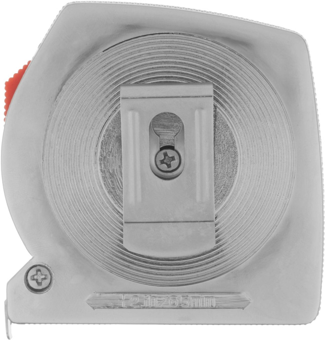 Рулетка строительная Matrix Chrom дл.полотна 5м изм.шкала в см зацеп простой серый 31040