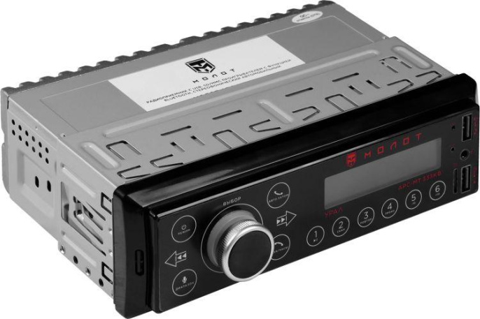 Автомагнитола Ural Молот АРС-МТ 333К 1DIN 4x25Вт МОЛОТ АРС-МТ 333К