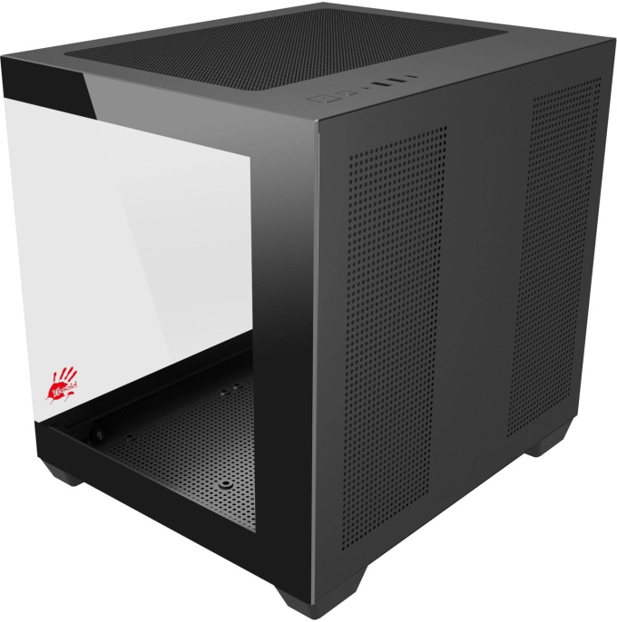 Корпус mATX BLOODY CC-121, Mini-Tower, без БП,  черный [cc-121-bk]