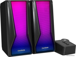 Акустическая система 2.0 ExeGate Accord 230 (питание USB,Bluetooth, 2х3Вт (6Вт RMS), 60-20000Гц, цвет черный, RGB подсветка, Color Box) EX289687RUS