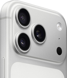 Смартфон Apple A3523 iPhone 17 Pro 256Gb 12Gb серебристый моноблок 3G 4G 1Sim 6.3" 1206x2622 iOS 26 48Mpix 802.11 a/b/g/n/ac/ax/be NFC GPS Protect MG8G4X/A