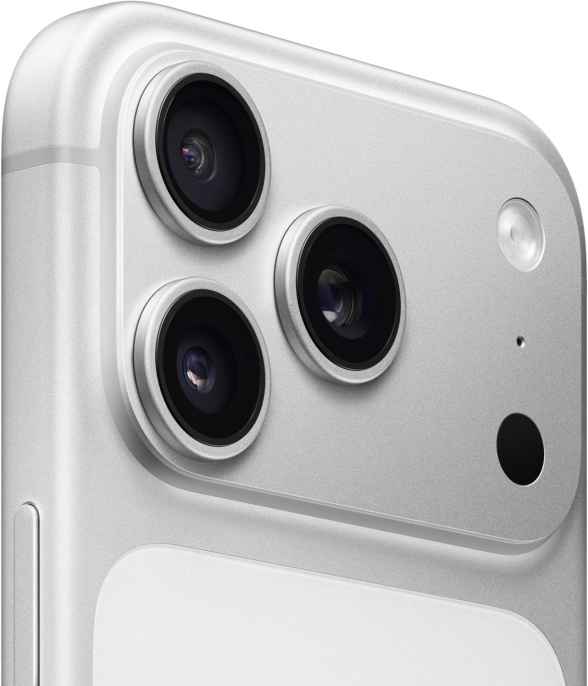 Смартфон Apple A3523 iPhone 17 Pro 256Gb 12Gb серебристый моноблок 3G 4G 1Sim 6.3" 1206x2622 iOS 26 48Mpix 802.11 a/b/g/n/ac/ax/be NFC GPS Protect MG8G4X/A