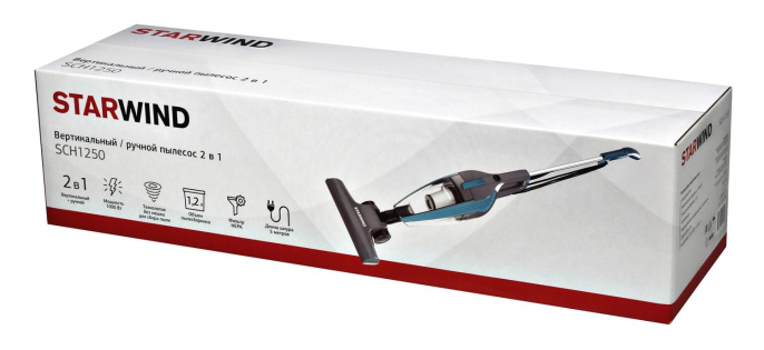 Ручной пылесос (handstick) StarWind SCH1250, 1000Вт, бирюзовый/серый