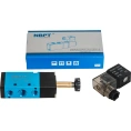 Пневмораспределитель 5/2 4V210-08-AC220V G1/4" NBPT 57612