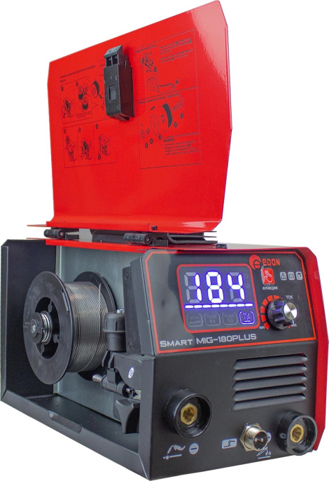 Сварочный аппарат Edon Smart MIG-180PLUS инвертор ММА DC/MIG-MAG/FCAW 7.9кВт