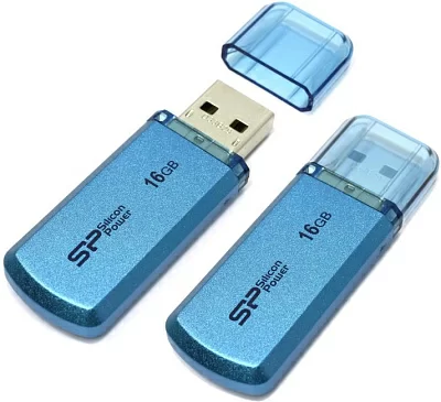 Silicon Power USB Drive 16Gb Helios 101 SP016GBUF2101V1B {USB2.0, Blue}
