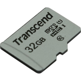 Карта памяти microSDHC UHS-I U1 Transcend 32 ГБ, 100 МБ/с, Class 10, TS32GUSD300S, 1 шт., без адаптера