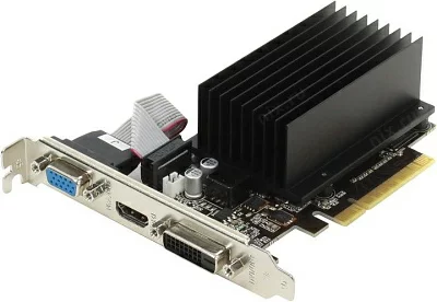 Видеокарта 2Gb PCI-Ex8 DDR3 Palit GeForce GT730 (RTL) 64bit D-Sub+DVI+HDMI