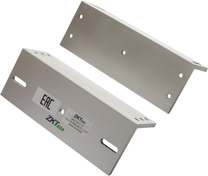 Крепежный угол ZKTeco CM-500BZ Z-образный, материал: алюминий, совместим с ответными планками электромагнитных замков ZKTeco CM-500