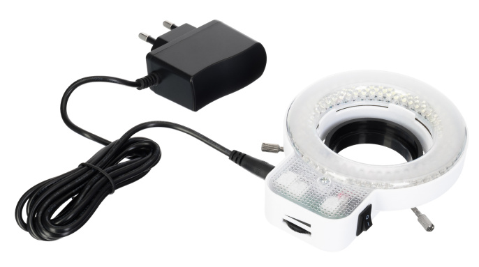 Осветитель кольцевой Levenhuk LED 144, с адаптером и резьбой