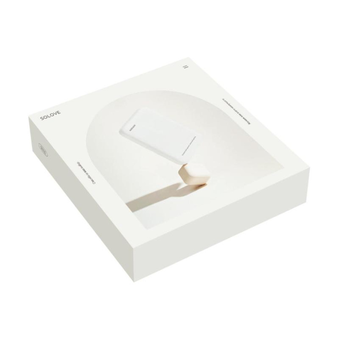 Мобильный аккумулятор Solove W12 5000mAh QC3.0/PD3.0 20W 3A USB-C беспров.зар. белый W12 WHITE RUS