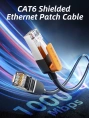 Патч-корд CABLETIME CN61H (CT-CAT6F-PB1) 1 м, FTP CAT6 Gigabit Ethernet из чистой меди, оранжевый+черный