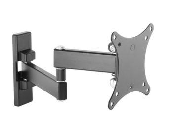 Кронштейн для телевизора ULTRAMOUNTS UM875, 13-27", настенный, поворот и наклон,  черный