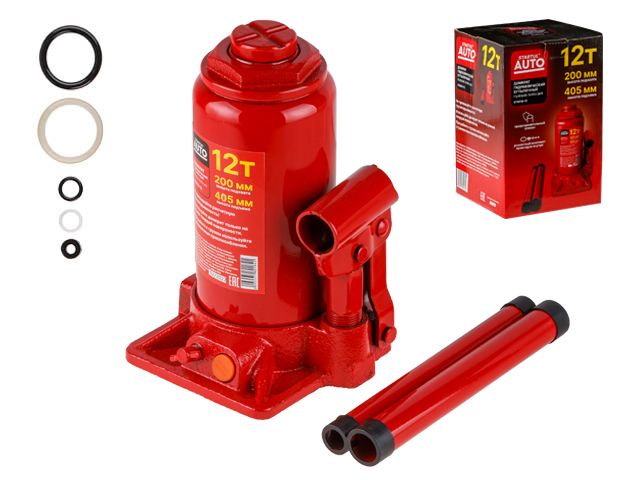 Домкрат гидравлический 12т бутылочный 200-405мм STARTUL AUTO ST8018-12