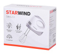 Миксер STARWIND SHM-211, ручной,  белый и серый