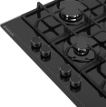 Газовая варочная поверхность Meferi Glass Ultra MGH604 черный