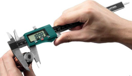 Штангенциркуль электронный Kraftool 34460-200 черный/зеленый пластиковый футляр