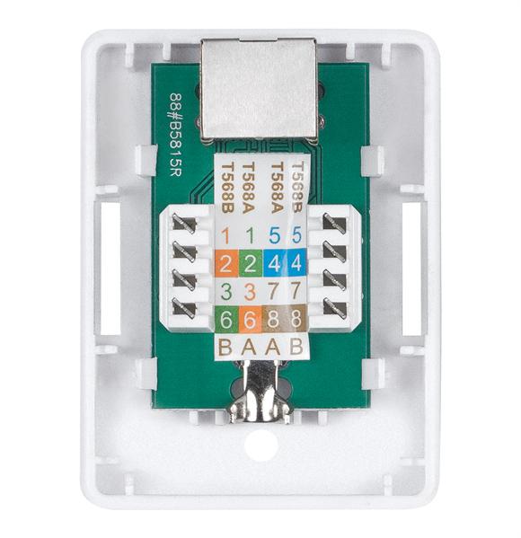 Компьютерная розетка RJ-45 Cabeus WS-8P8C-Cat.6-SH-1 одинарная