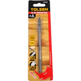 Сверло по дереву перьевое 8х152 мм, 1/4'' TOLSEN 75632
