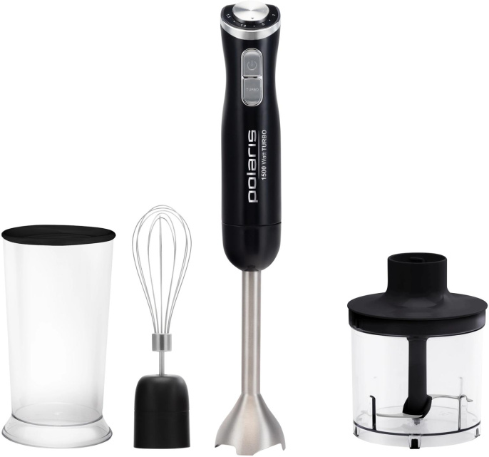 Блендер Polaris PHB 1594,  погружной,  черный/серебристый