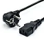 Кабель питания CEE 7/7-C13 1.2M 00-00024055 BLACK GOPOWER