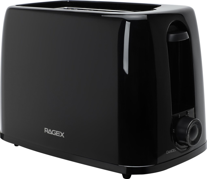 Электрический тостер RAGEX R1302-000, 650Вт, цвет: черный