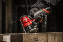 Точечная шлифмашина Milwaukee M12FDSS-422X (4933479681) (питание: аккумулятор (12 В), частота вращения на холостом ходу: до 14000 об/мин, диапазон колебаний: 1.5 мм, размер шлифподошвы: 88.8x63.5 мм)