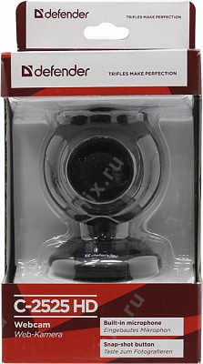 Интернет-камера Defender C-2525HD (USB2.0 1600x1200 микрофон) 63252