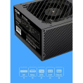 Блок питания CBR ATX 650W 80+ Bronze, DC-DC, APFC, 0.6mm, 24pin, 1*8-pin 4+4P , 1*6+2pin, 2*SATA, 4*IDE, 12cm fan, 1.2м кабель питания, черный [PSU-ATX650-12GM] BOX
