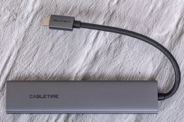 USB концентратор CABLETIME HB02G (CT-HBP2-AG7) ECO 7-в-1, 4K@30Hz, 5Gbps, USB-C HUB - Gray