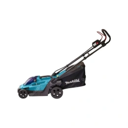Аккумуляторная газонокосилка Makita LXT 18В, 450 Вт, ширина 33 см, травосборщик 30 л, 3 в 1, 8-ступенчатое центральное регулирование, 20-75 мм, BL1850B, DC18RC XPT DLM330RT